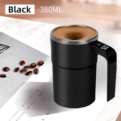 380ML Mini Electric Coffee Self Mixing Mug IP67 Waterproof Food Safe Coffee Mug USB Rechargeable Automatic Magnetic Cup for Tea